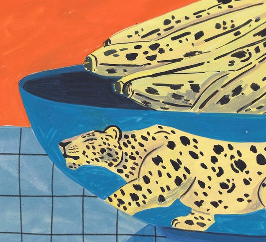 Jaguar and bananas