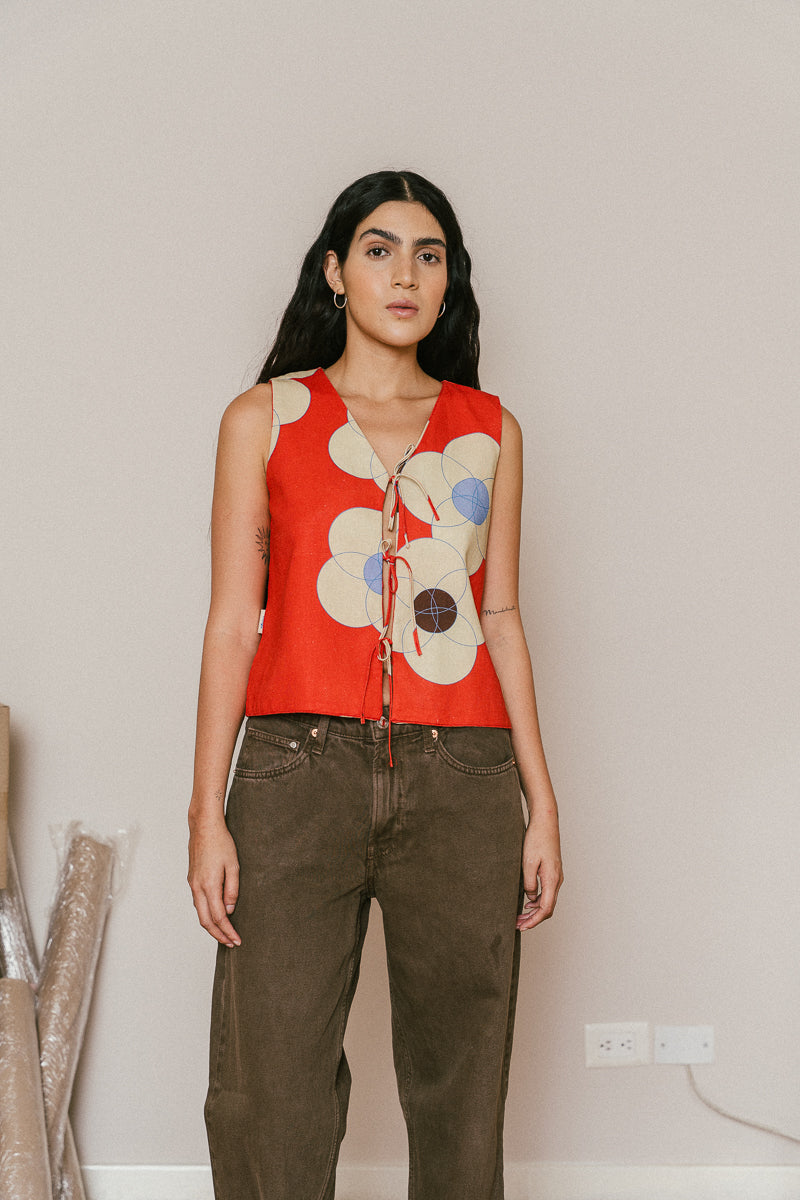 FIRE FLOWERS vest