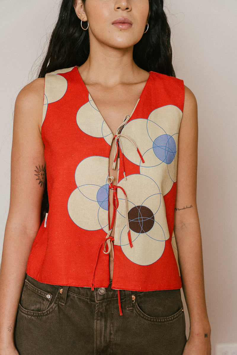 FIRE FLOWERS vest