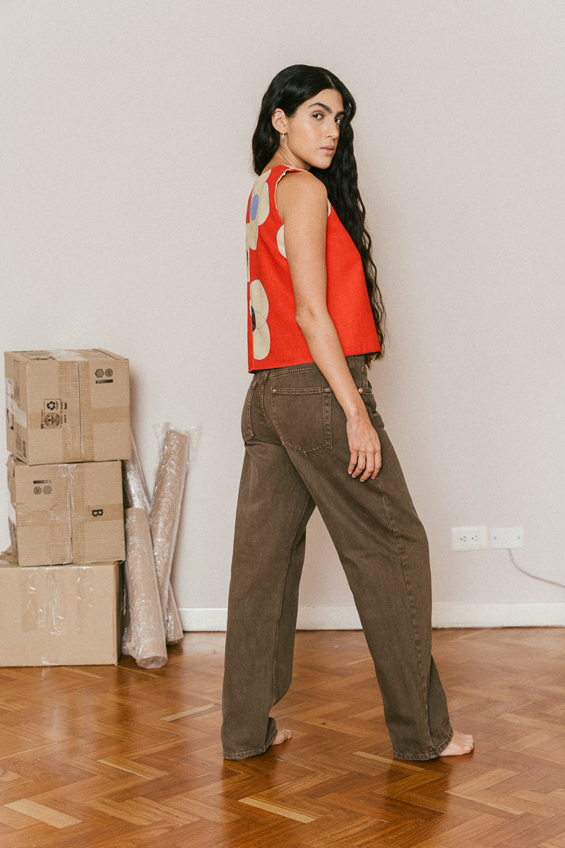 FIRE FLOWERS vest