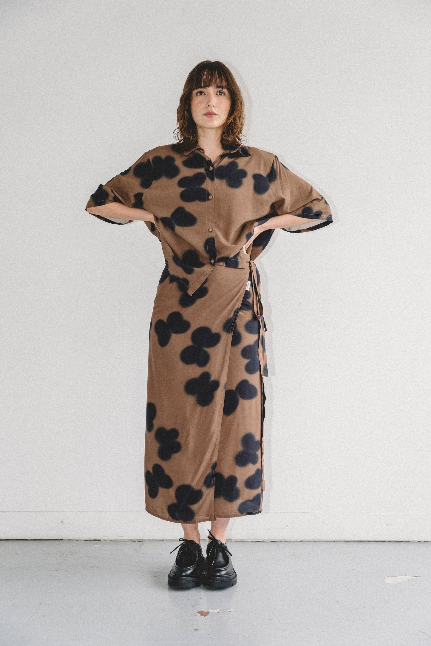 BROWN SHADOWS shirt - UNISEX
