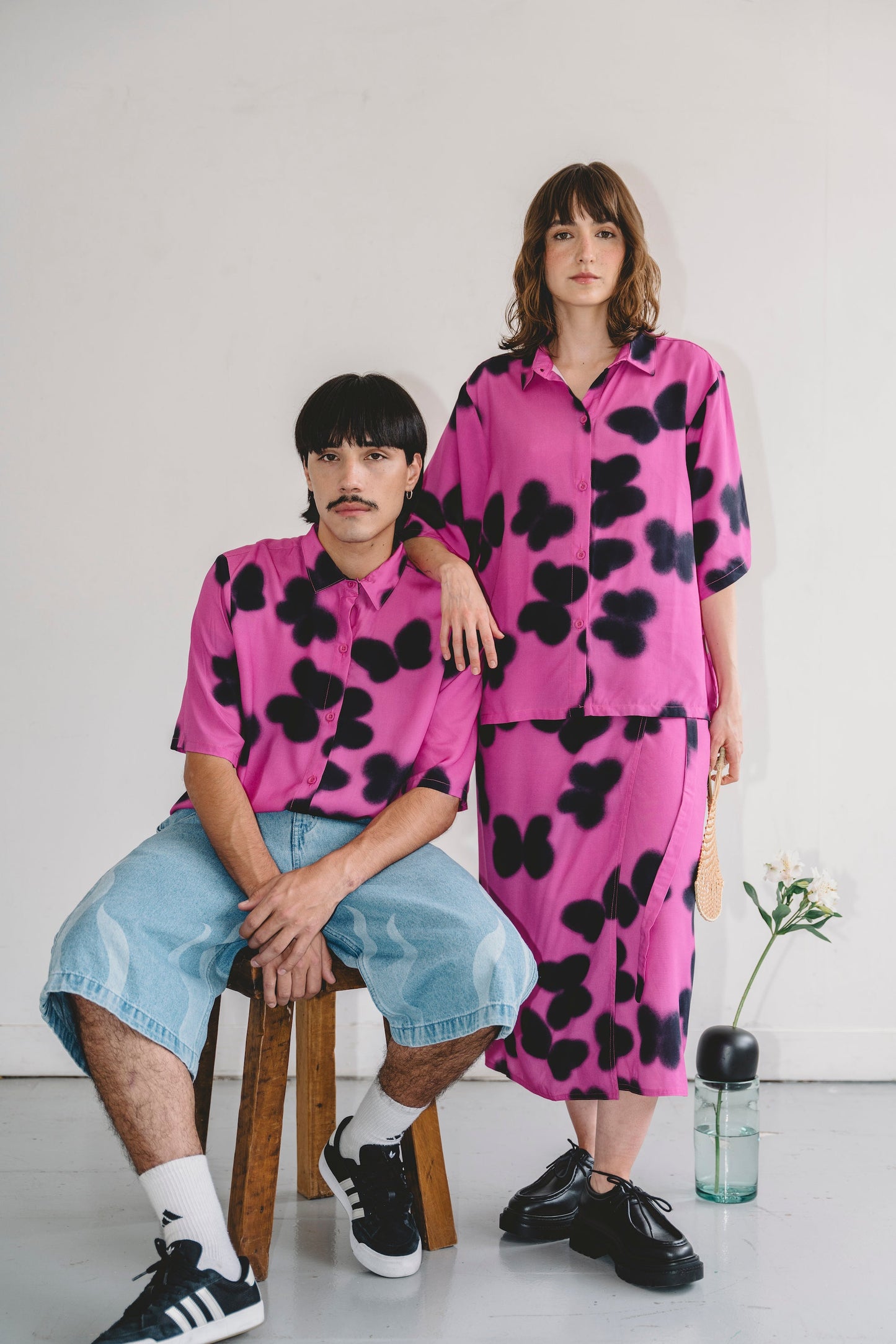 PINK SHADOWS shirt - UNISEX