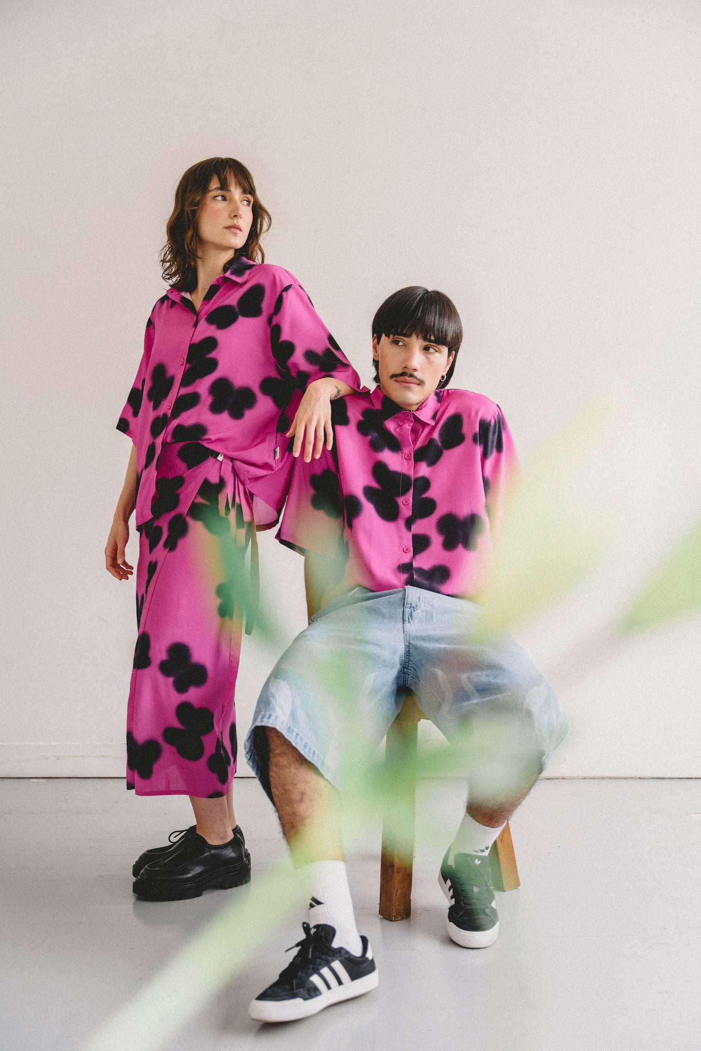 PINK SHADOWS shirt - UNISEX