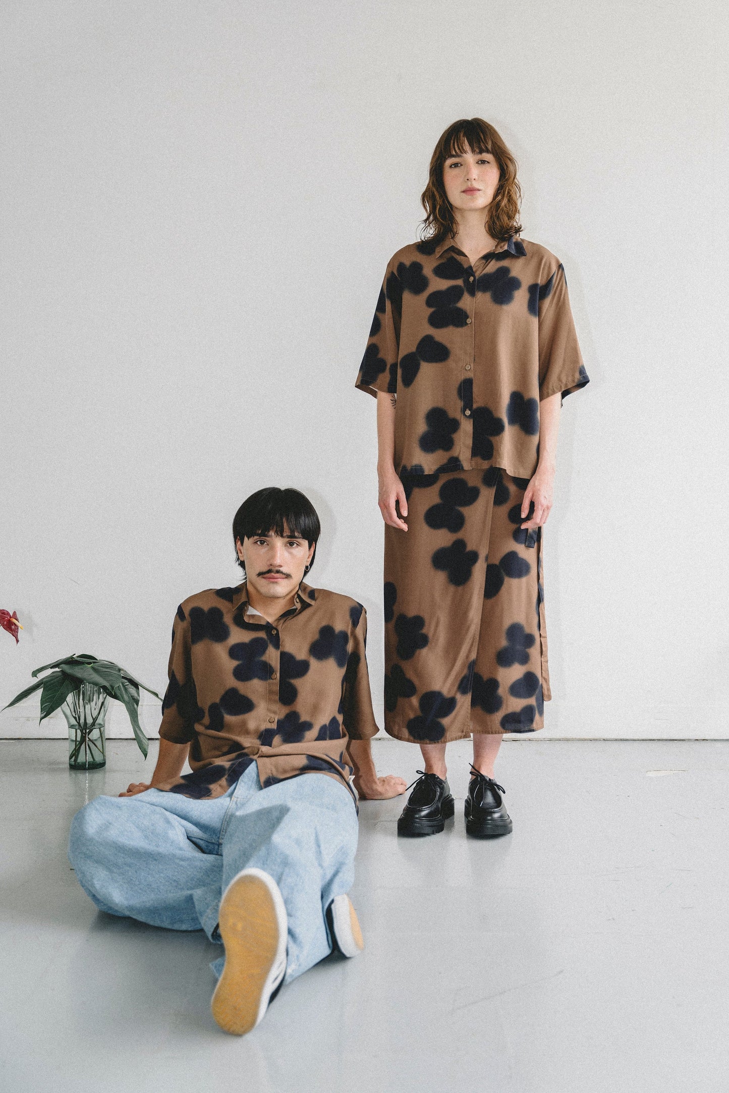 BROWN SHADOWS shirt - UNISEX