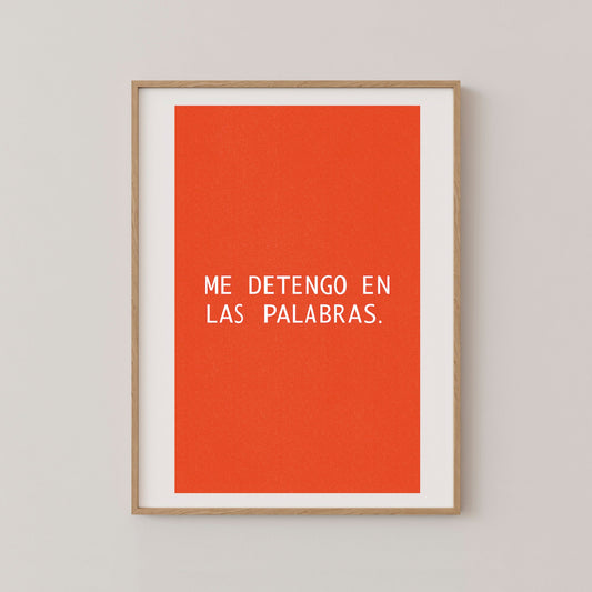 I DWELL ON WORDS poster