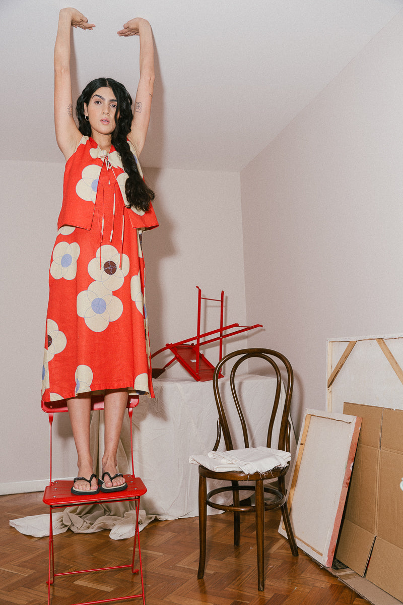 FIRE FLOWERS dress
