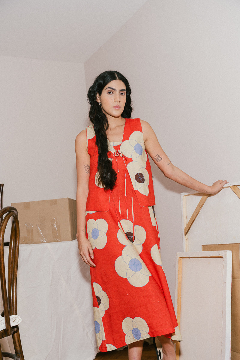 FIRE FLOWERS vest