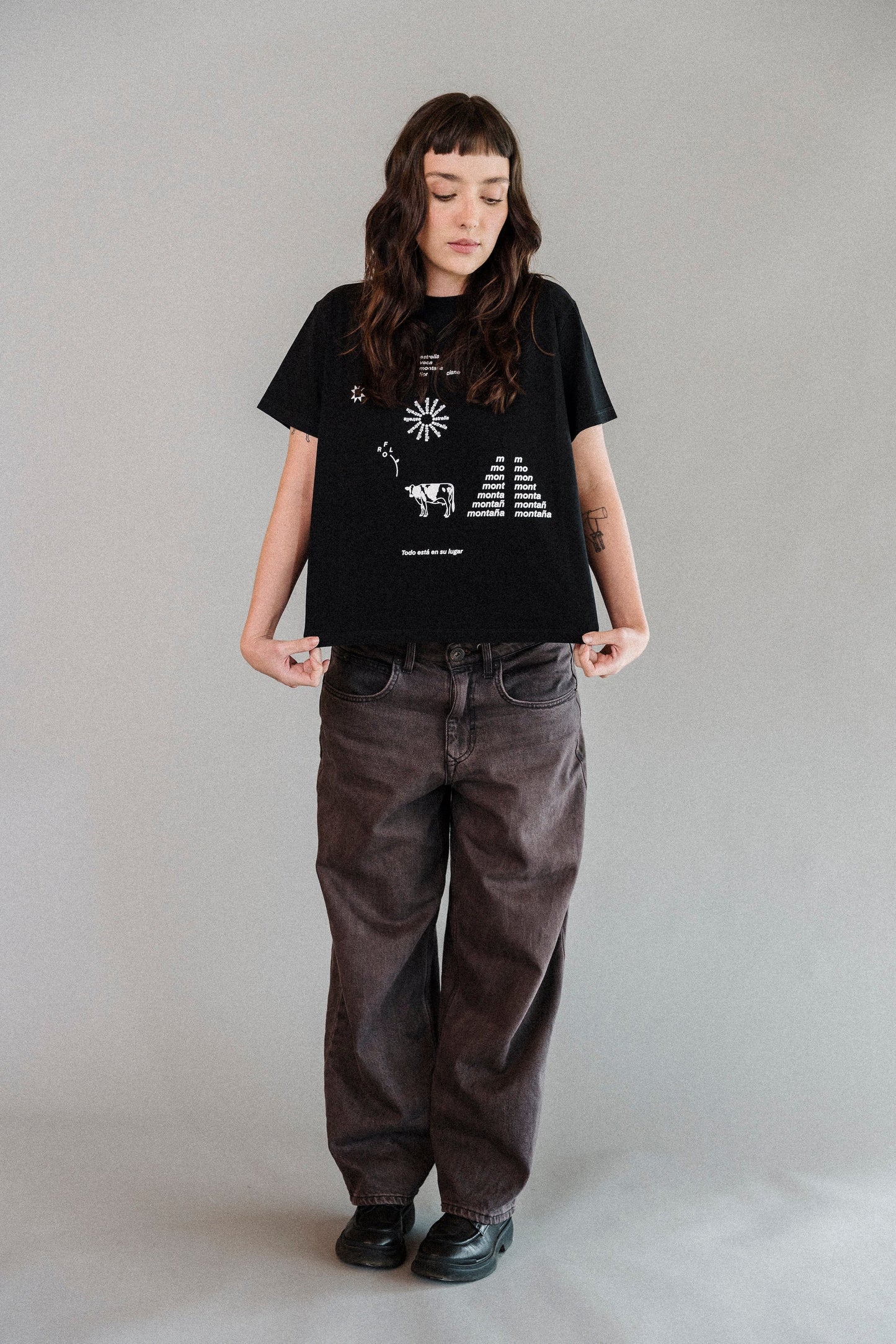 WORDS Crop t-shirt