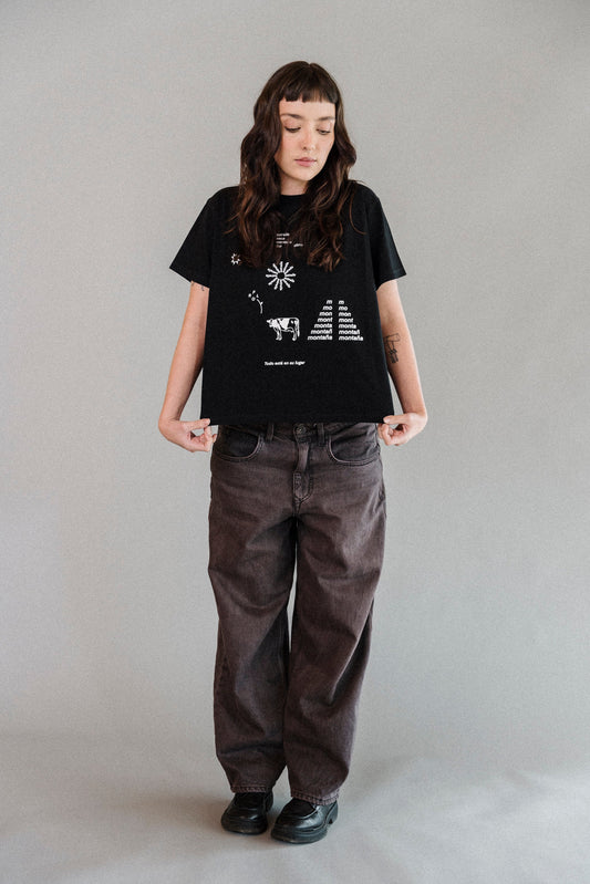 WORDS Crop t-shirt