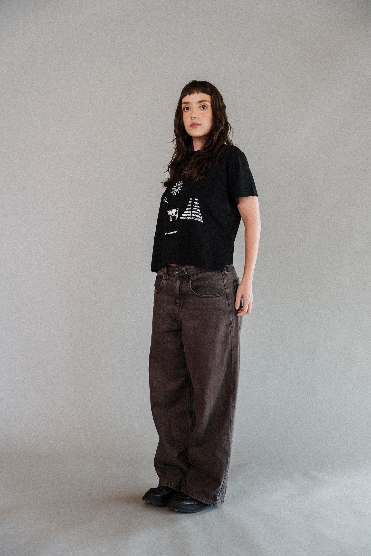 WORDS Crop t-shirt