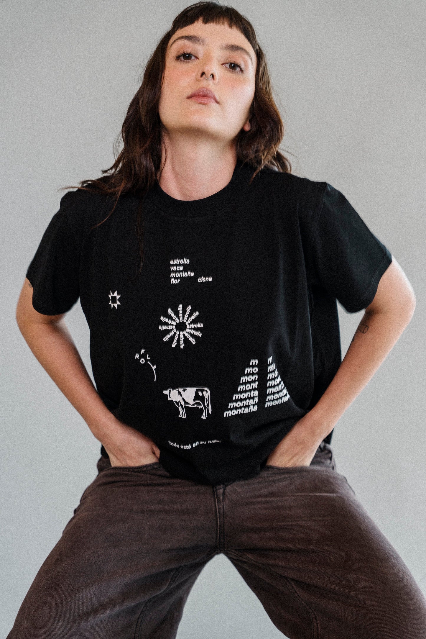 WORDS Crop t-shirt
