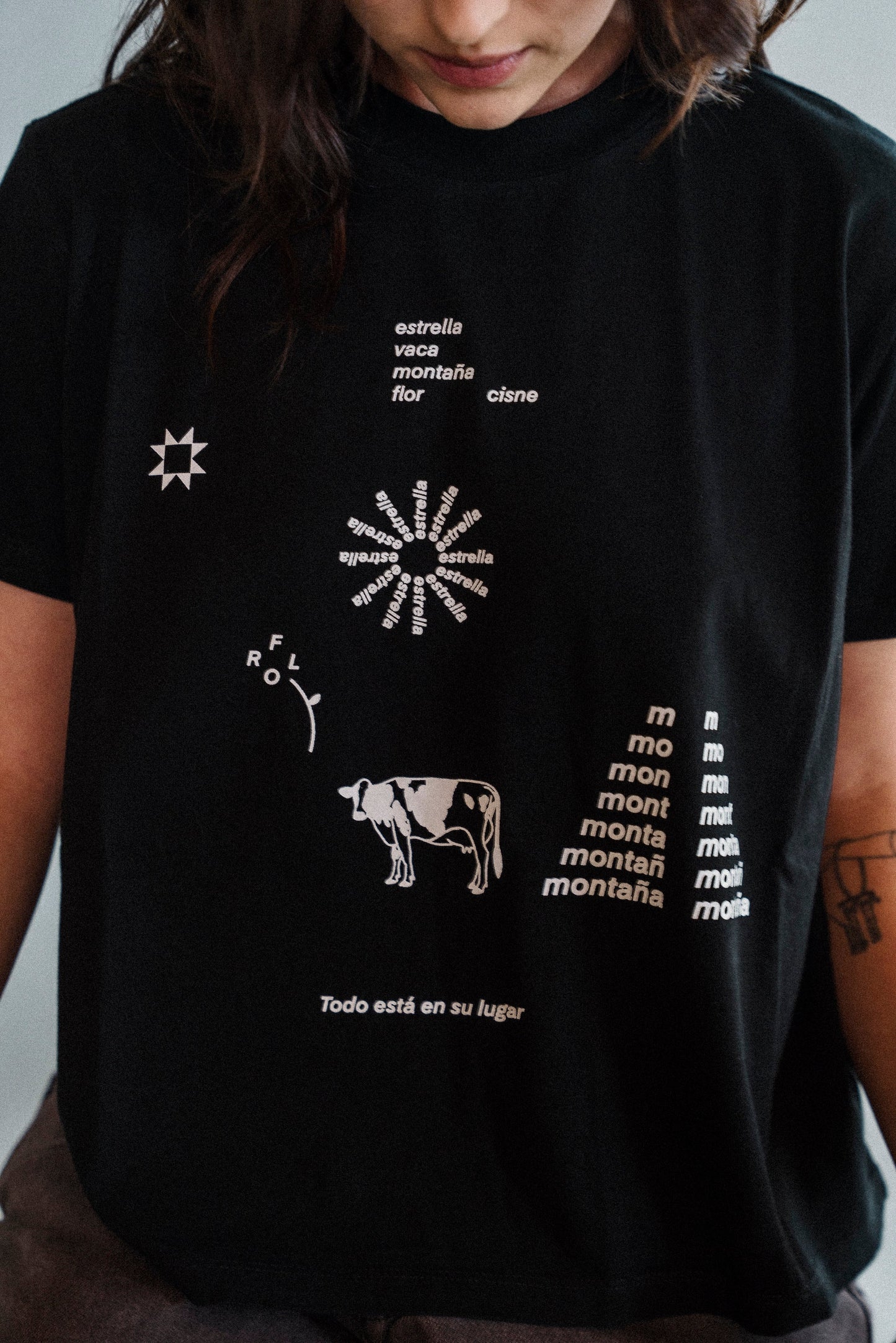 WORDS Crop t-shirt