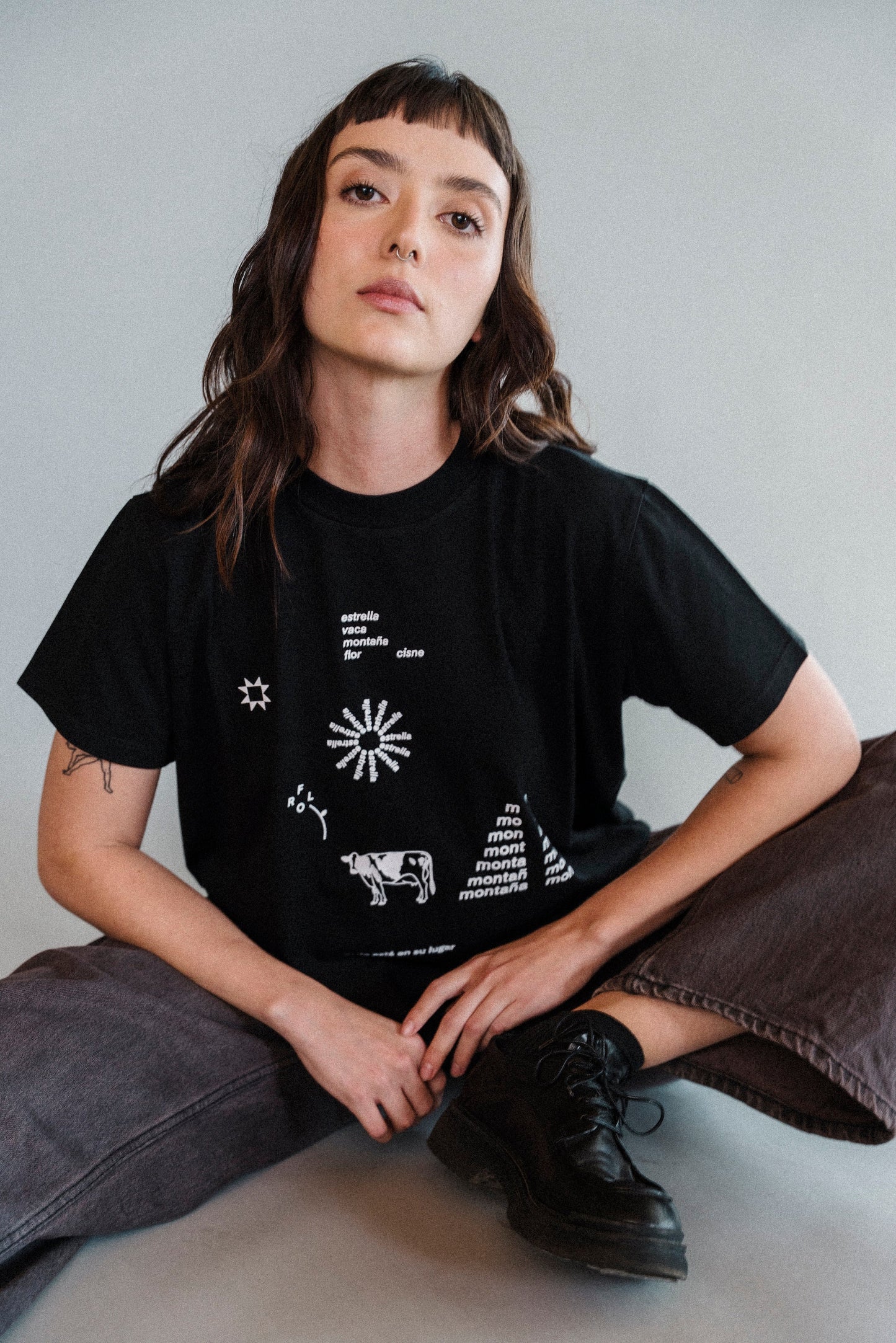 WORDS Crop t-shirt