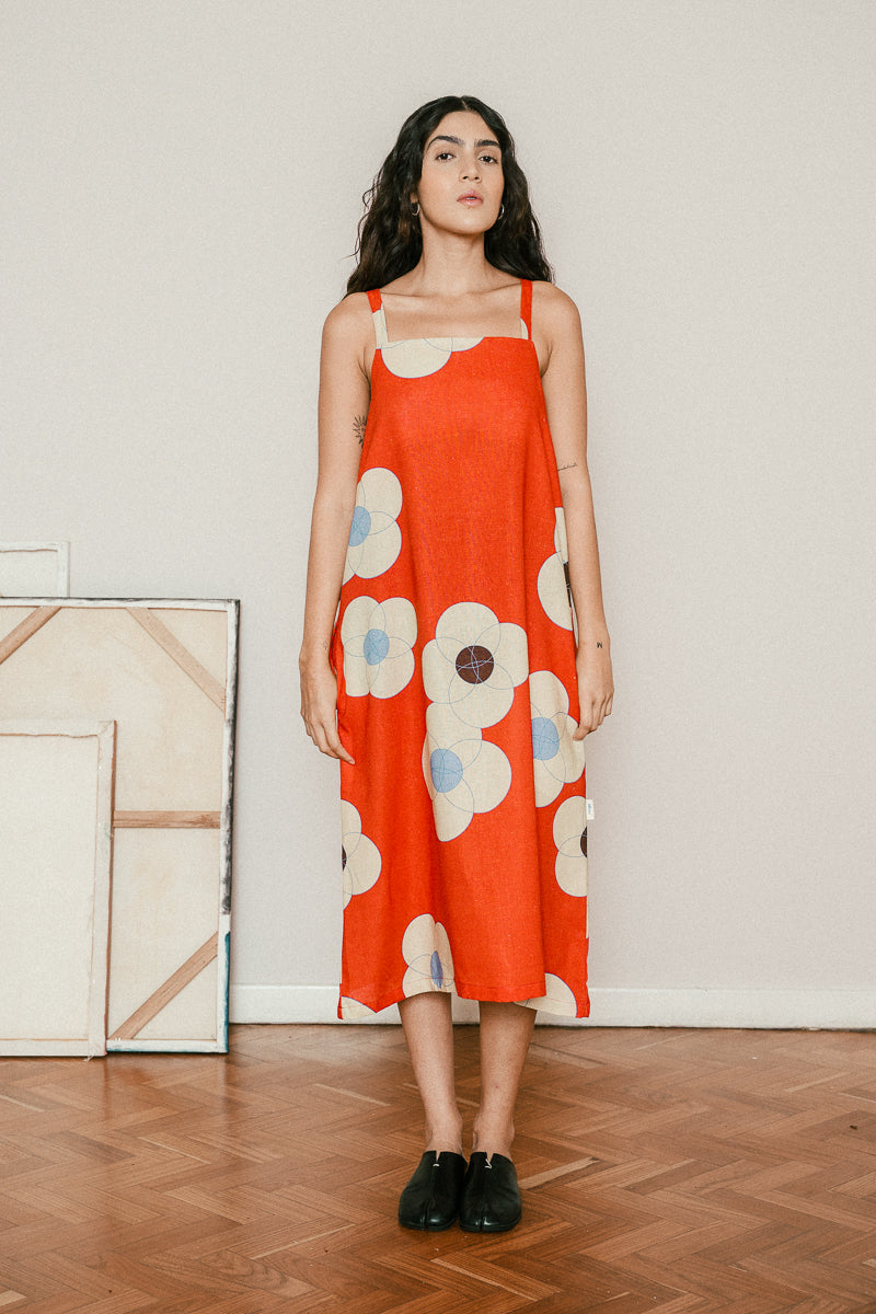 FIRE FLOWERS dress