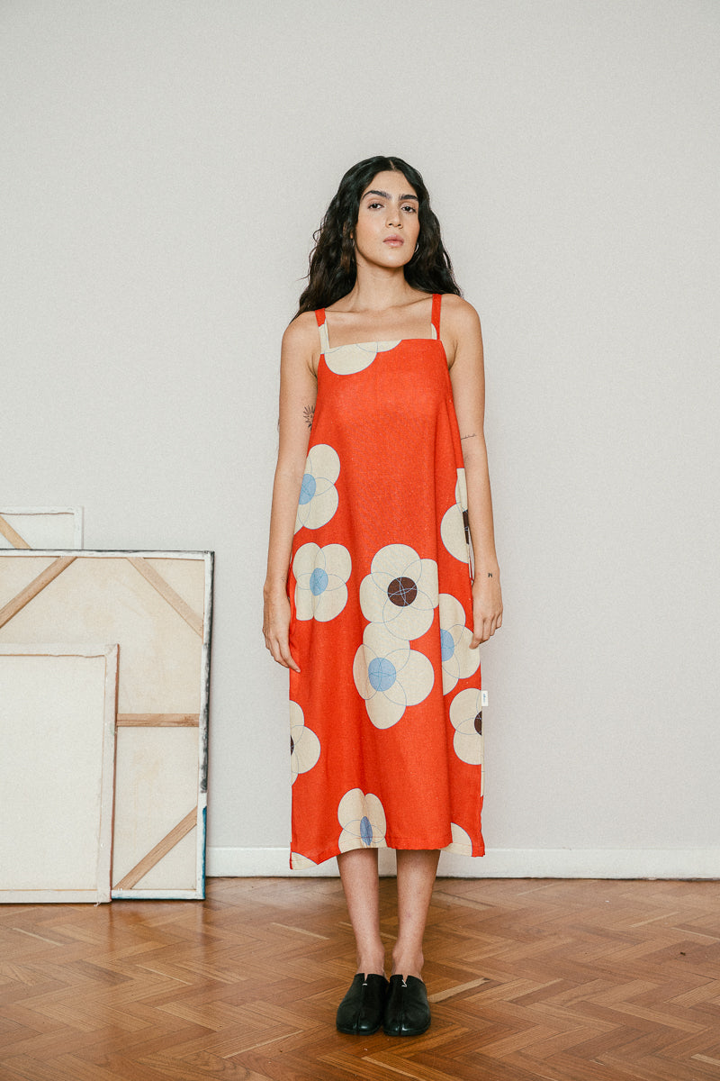 FIRE FLOWERS dress