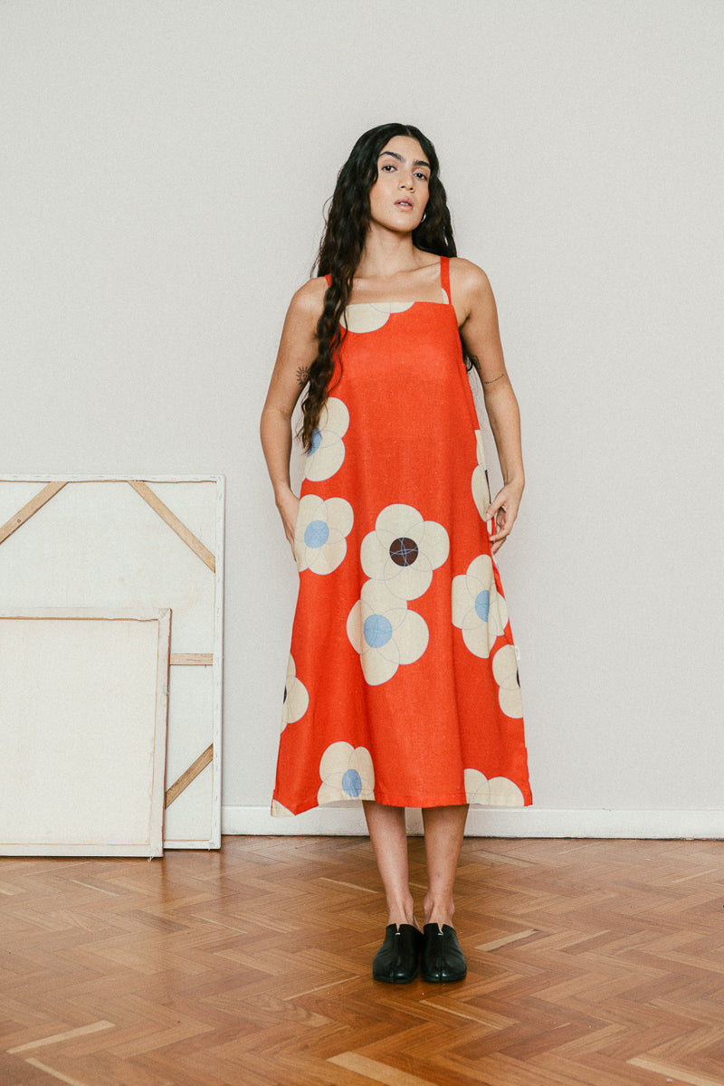 FIRE FLOWERS dress