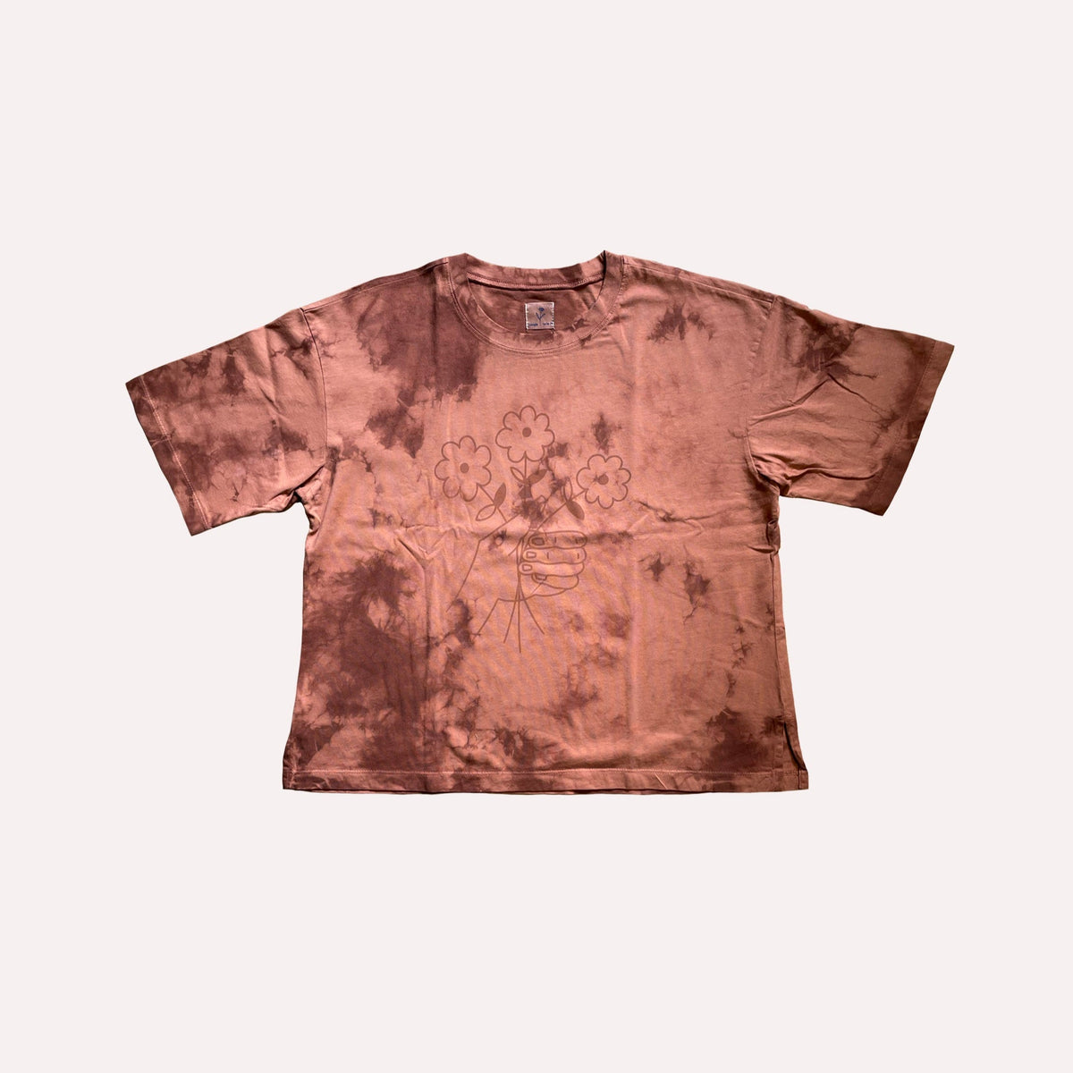 I BROUGHT YOU FLOWERS tie-dye t-shirt