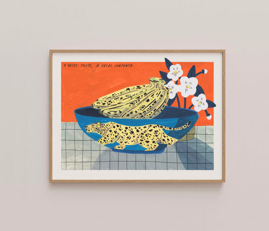 Jaguar and bananas